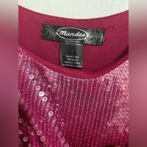 Mandee’s Mini Sequin and Ruffle Dress Size: Large - Picture 3 of 3